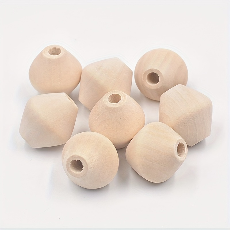 10pcs He Mu Wooden Beads for DIY Accessories